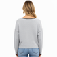 Long Sleeve Crew Neck Knit Pullover Sweater with Contrast Trim