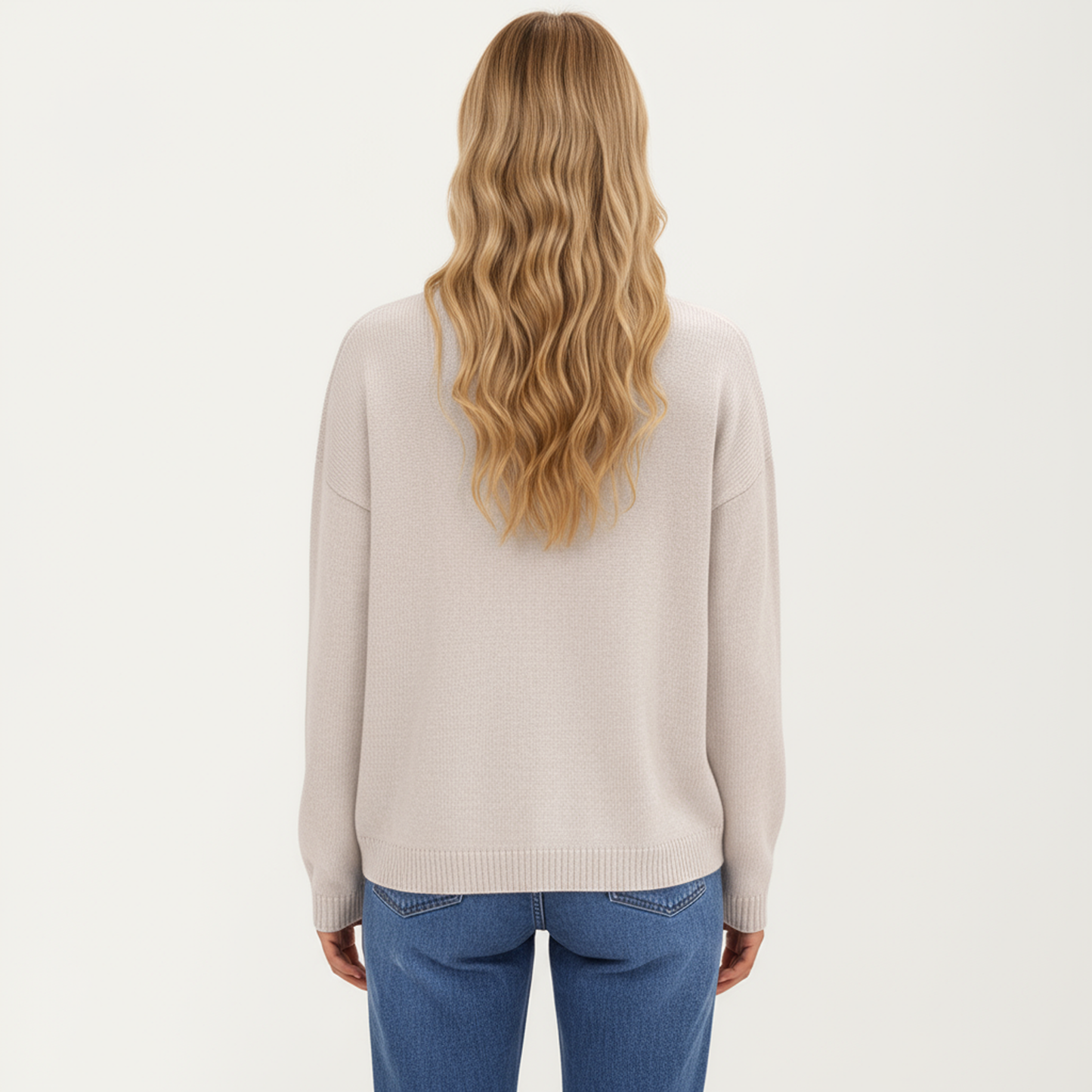 Button Front Long Sleeve Knit Cardigan with Stand Collar and Front Pocket