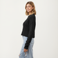 Long Sleeve Cable Knit Pullover Sweater with Textured Pattern