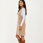 Sleeveless V-Neck Shift Dress with Front Patch Pockets