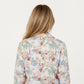 2-Piece Set Floral Print Button-Up Long Sleeve Pajama Top and Matching Pants
