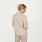 2-Piece Set Button Front Floral Print Pajama Top with Notched Collar and Relaxed Pants