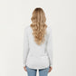 Long Sleeve V-Neck Top with Ruched Side Detailing