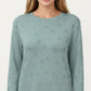 Long Sleeve Oversized Pullover Top with High-Low Hem and Relaxed Fit