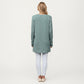 Long Sleeve Oversized Pullover Top with High-Low Hem and Relaxed Fit