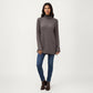 Long Sleeve Collared Knit Top with Subtle Textured Pattern and Relaxed Fit