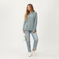 Long Sleeve Pullover Hoodie with Kangaroo Pocket and Drawstring Detail