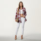Long Sleeve Plaid Button-Up Shirt with Chest Pockets