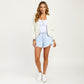 Open Front Knit Cardigan with Ribbed Trim and Long Sleeves