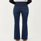 Maternity Flare Jeans with Full Over Belly Panel and Classic Denim Wash
