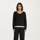 2-Piece Set Soft Knit Long Sleeve Top and Relaxed Fit Lounge Pants