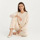 2-Piece Set Long Sleeve Top with Front Pocket and Relaxed Fit Lounge Pants