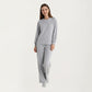 2-Piece Set Long Sleeve Top with Front Pocket and Relaxed Fit Lounge Pants