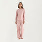 2-Piece Set Long Sleeve Top with Front Pocket and Relaxed Fit Lounge Pants