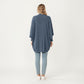 Open Front Knit Cardigan with Dolman Sleeves and Relaxed Fit