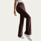 Soft Ribbed Knit Lounge Pants with Flared Leg Silhouette and Comfortable High Waist Fit for Relaxed Everyday Comfort