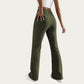 Soft Ribbed Knit Lounge Pants with Flared Leg Silhouette and Comfortable High Waist Fit for Relaxed Everyday Comfort