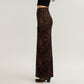 Leopard Print Maxi Skirt with Smooth Stretch Fabric, Soft Straight Silhouette and Clean High Waist Fit for Effortless Movement