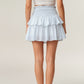 Tiered Ruffle Mini Skirt with Soft Flowing Layers, Stretch Smocked Waistband and Lightweight Fabric for an Airy, Flattering Shape