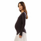 Maternity Long Sleeve Stretch Knit Top with Soft Seamless Fit and Gentle Belly-Shaping Silhouette