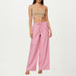 Striped Wide Leg Pants with Soft Lightweight Fabric Comfortable Stretch Waistband and Relaxed Flowing Silhouette