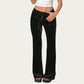 Soft Velvet Lounge Pants with Wide Flared Legs Adjustable Drawstring Waistband and Smooth Stretch Fabric