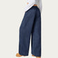 High Waist Wide Leg Lounge Pants with Adjustable Drawstring Waist, Soft Textured Knit Fabric, and Relaxed Fit