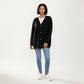 Oversized Rib Knit Button Front Cardigan with Relaxed Drop-Shoulder Silhouette and Soft Textured Feel