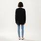Oversized Rib Knit Button Front Cardigan with Relaxed Drop-Shoulder Silhouette and Soft Textured Feel