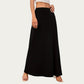 Soft Stretch Maxi Skirt with Foldover Waistband and Flowing Relaxed Silhouette Designed for Smooth Comfortable Movement