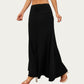 Soft Stretch Maxi Skirt with Foldover Waistband and Flowing Relaxed Silhouette Designed for Smooth Comfortable Movement