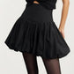 High Waist Bubble Mini Skirt with Voluminous Gathered Silhouette and Soft Structured Fabric