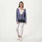 Ribbed Knit Half Zip Top with Soft Textured Fabric, Wide Foldover Collar and Long Sleeves for a Smooth Relaxed Silhouette