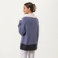 Ribbed Knit Half Zip Top with Soft Textured Fabric, Wide Foldover Collar and Long Sleeves for a Smooth Relaxed Silhouette