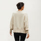 Textured Knit Button Front Top with Soft Cozy Fabric, Relaxed Drop Shoulder Silhouette and Ribbed Edges for Added Structure