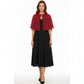 Sheer Flutter Sleeve Capelet Topper with Flowing Layered Silhouette and Elegant Front Closure