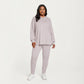 2-Piece Set Soft Knit Hoodie and Matching Jogger Pants with Relaxed Drop-Shoulder Fit