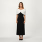 Soft Plush Faux Fur Wrap with Elegant Drape Delicate Front Detail and Smooth Luxe Texture 19in