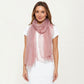 Sheer Lightweight Chiffon Wrap with Soft Flowing Drape Delicate Edging and Versatile Styling 47x76.7in