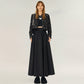 Full Maxi Skirt with Wide Smooth Waistband and Flowing Voluminous Silhouette for Soft Elegant Movement