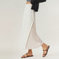 Maxi Skirt with Sleek Straight Silhouette and Soft Pleated Side Panel Detail for Elegant Flowing Movement