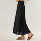 Maxi Skirt with Sleek Straight Silhouette and Soft Pleated Side Panel Detail for Elegant Flowing Movement
