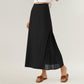 Maxi Skirt with Sleek Straight Silhouette and Soft Pleated Side Panel Detail for Elegant Flowing Movement