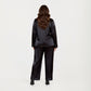 PLus Size 2-Piece Satin Pajama Set with Relaxed Button Front Top and Wide-Leg Pants