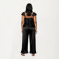 PLus Size 2-Piece Set Satin Lace Trim Sleep Top and Wide Leg Pants with Soft Draping Silhouette