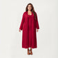 Plus Size Long Robe Set with Soft Draped Silhouette and Smooth Flowing Fabric for an Layered Lounge Look