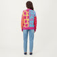 Multi Pattern Open Front Cardigan with Long Sleeves, Soft Knit Texture and Comfortable Relaxed Layering Fit