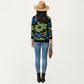 Bold Floral Pattern Knit Sweater with Soft Textured Feel, Long Sleeves and Comfortable Relaxed Fit
