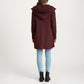 Long Sleeve Knit Cardigan with Open Front Design, Relaxed Hood Detail and Soft Textured Fabric