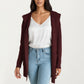 Long Sleeve Knit Cardigan with Open Front Design, Relaxed Hood Detail and Soft Textured Fabric